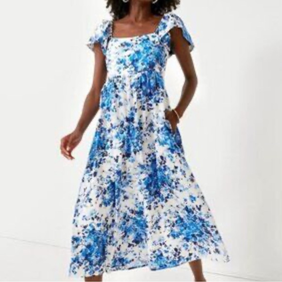 Tuckernuck Bluebell Cecily Dress Small Floral Feminine MIDI Cottage-core NWT - Picture 1 of 8